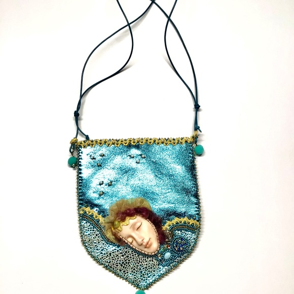 Handmade by Maria Ishfaq OOAK Wearable Art Bag - Picture 2 of 4